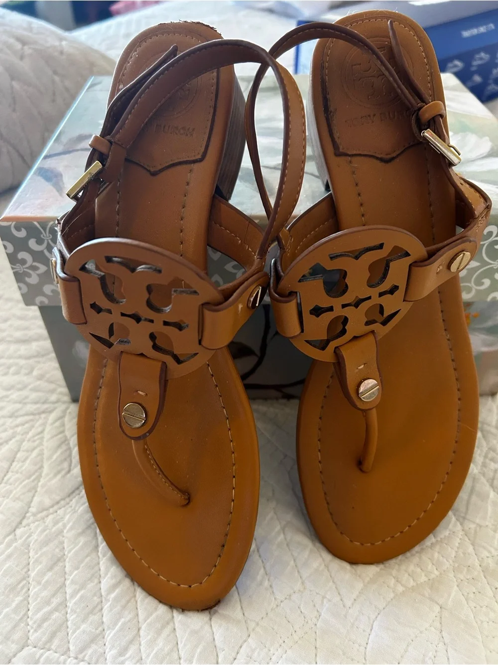 Tory Burch tone ankle polished